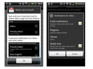Android Gmail Update