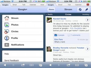 Google+ iPhone App