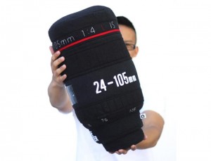 Plush Camera Lens Pillow