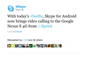 Skype 2 Nexus S 4G