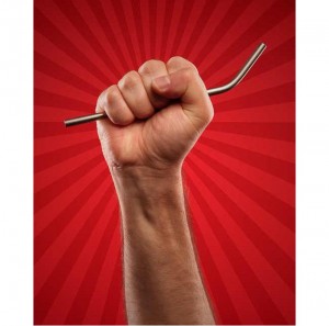 Titanium straw