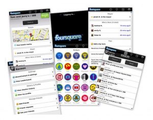 Foursquare notification tray