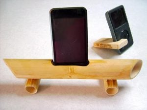 Bamboo iPhone Speaker Stand
