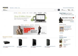 Amazon tablet website design
