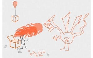Draw a stick figure