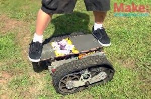 Motorized Tread Skateboard