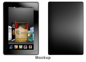 Amazon Kindle Tablet Mockup