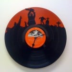 Recycled Vinyl Record Clocks