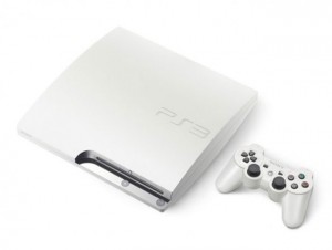 white ps3 slim
