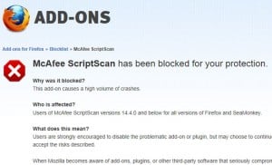 Firefox McAfee