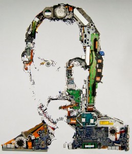 Macbook Parts Used To Create Tribute Portrait Of Steve Jobs