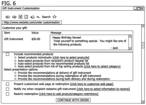 amazon gift Card Patent