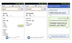 Google Android Translation App