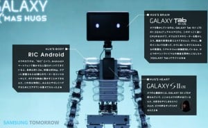 Samsung Creates Robot Using Galaxy Tab 10.1 And Galaxy S II (Video)