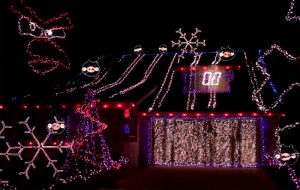 Angry Birds Played By Christmas Lights