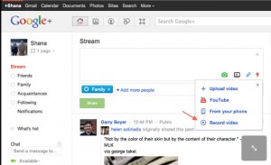 Google Plus Web Camera Recording