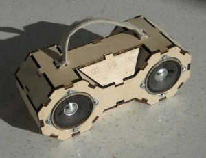 Plywood SD Card Boombox