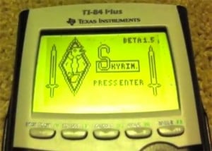 Skyrim Calulator Game