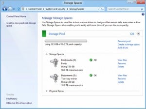 Windows 8 Storage Spaces