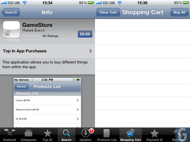 Apple Gamestore Screenshot Apple Gamestore Screenshot