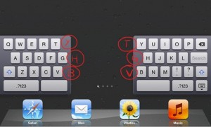 iPad Split Keyboard Hidden Keys