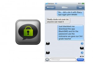 Black SMS iPhone