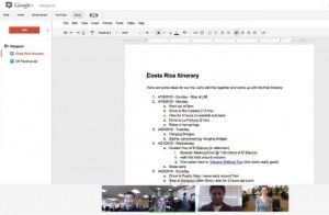 Google Doc Hangouts