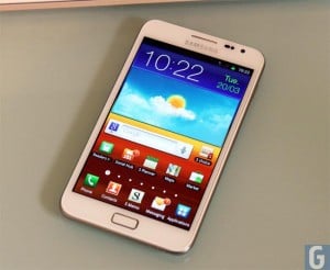 White Galaxy Note