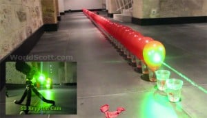 Laser Balloon popping