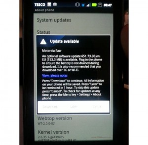 International Droid RAZR Gets Android 4.0 ICS Update