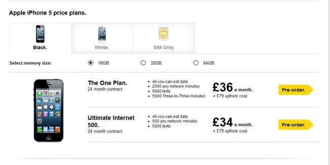 iPhone 5 Three