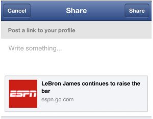 Facebook Share Button