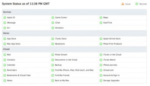 Apple Status Page