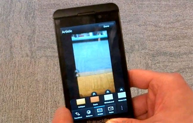 Blackberry 10 camera