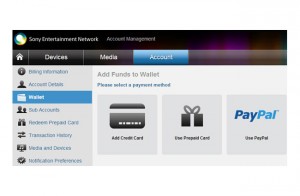 Sony PlayStation Network PayPal Payment