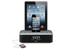 iDL100 Triple Charging Stereo FM Clock Radio