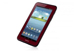 red galaxy tab 2