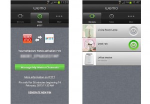Belkin WeMo Beta App