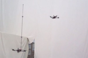 Quadrocopter Pole Acrobatics