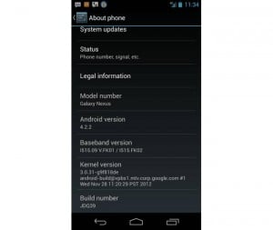 Verizon Galaxy Nexus 4.2 Update