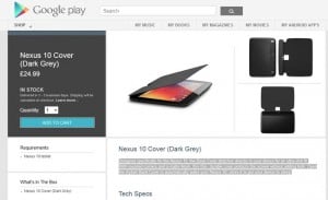 Nexus 10 Official Flip Cover
