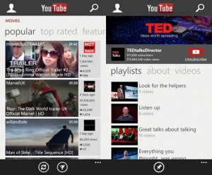 YouTube App For Windows Phone