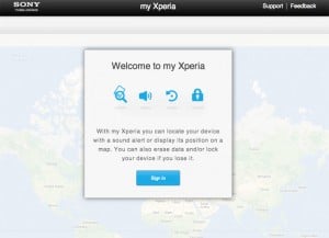 Sony My Xperia Smartphone Recovery Service