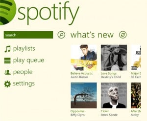 Spotify Windows Phone 8