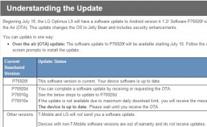 Tmobile optimus l9