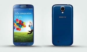 Blue Galaxy S4