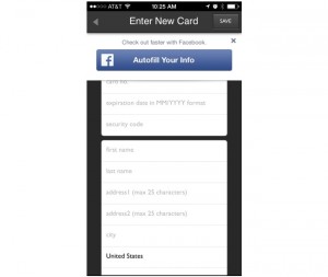 Facebook Autofill