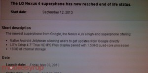 Nexus 4 Bell
