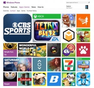 Windows Phone Store
