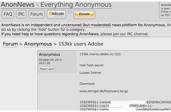 Adobe hack